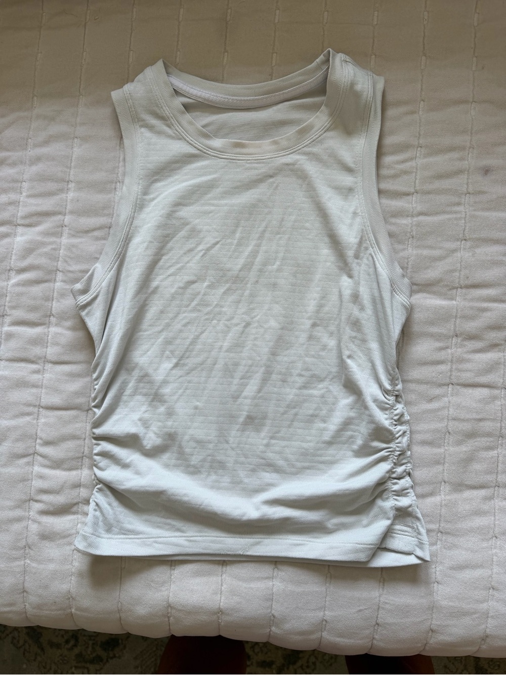 lululemon athletica White Side-Ruched Performance Tank